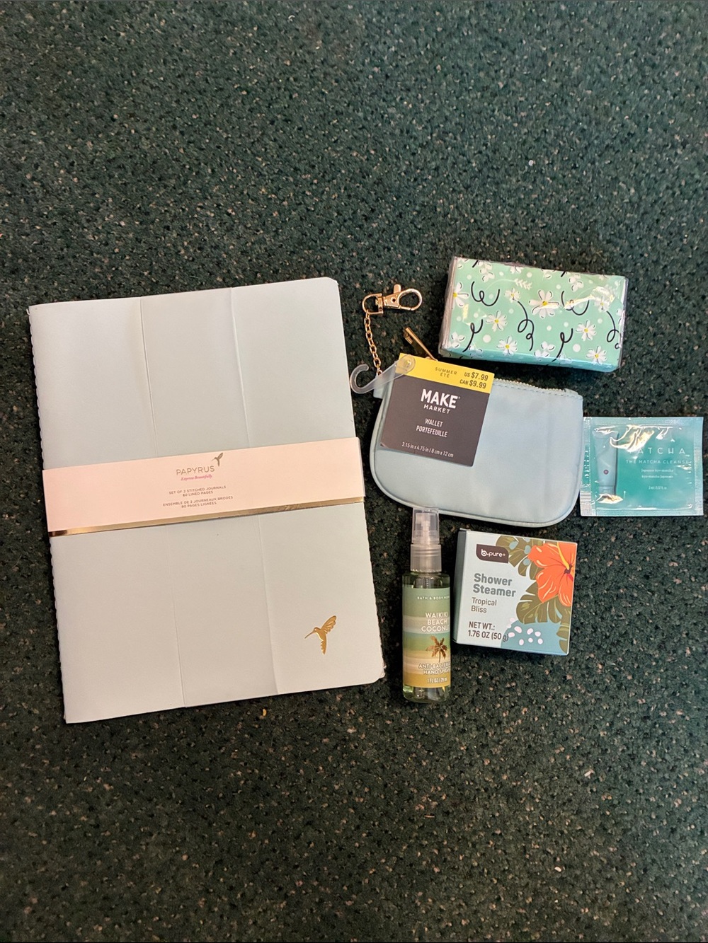 Papyrus Light Blue Stationery 7 pc Bundle